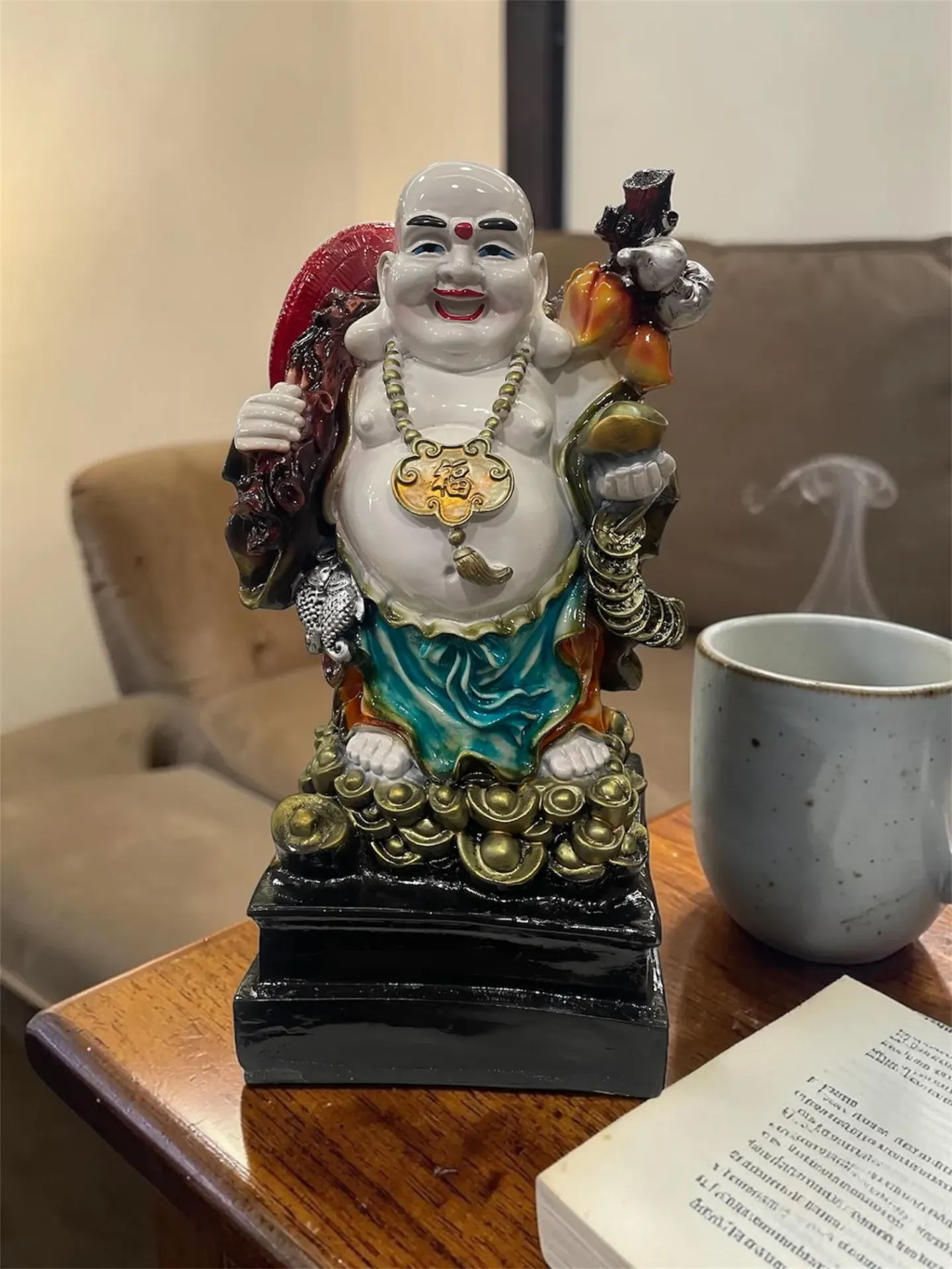 (H) Base laughing buddhA COLOUR