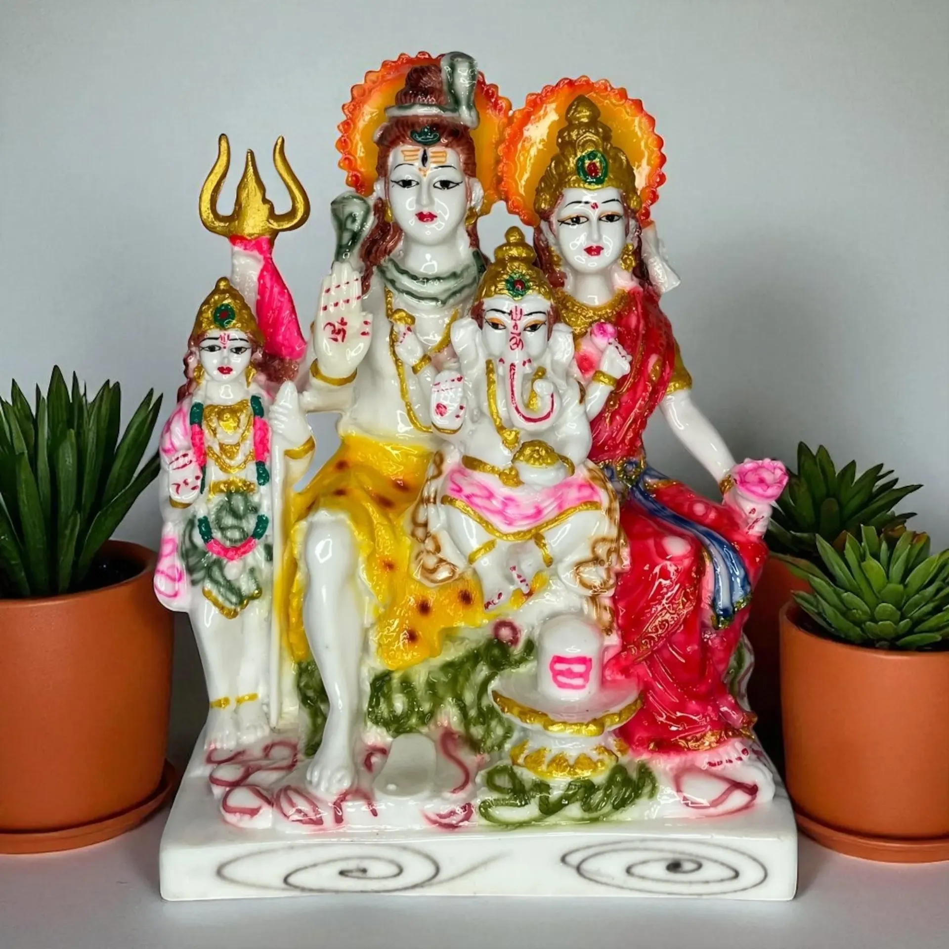 Marble dust Shiv Parivar with Karthik