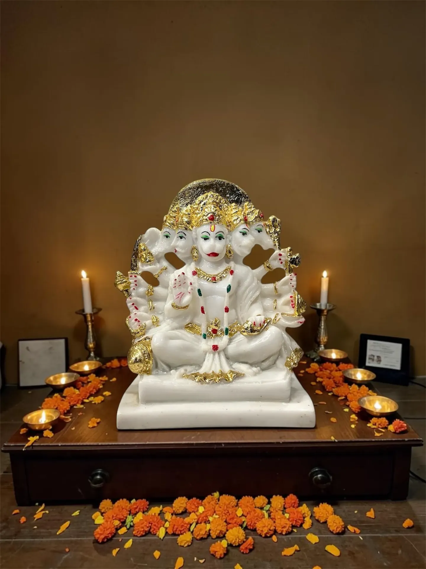 Marbel D. Gold work Panchmukhi (m)