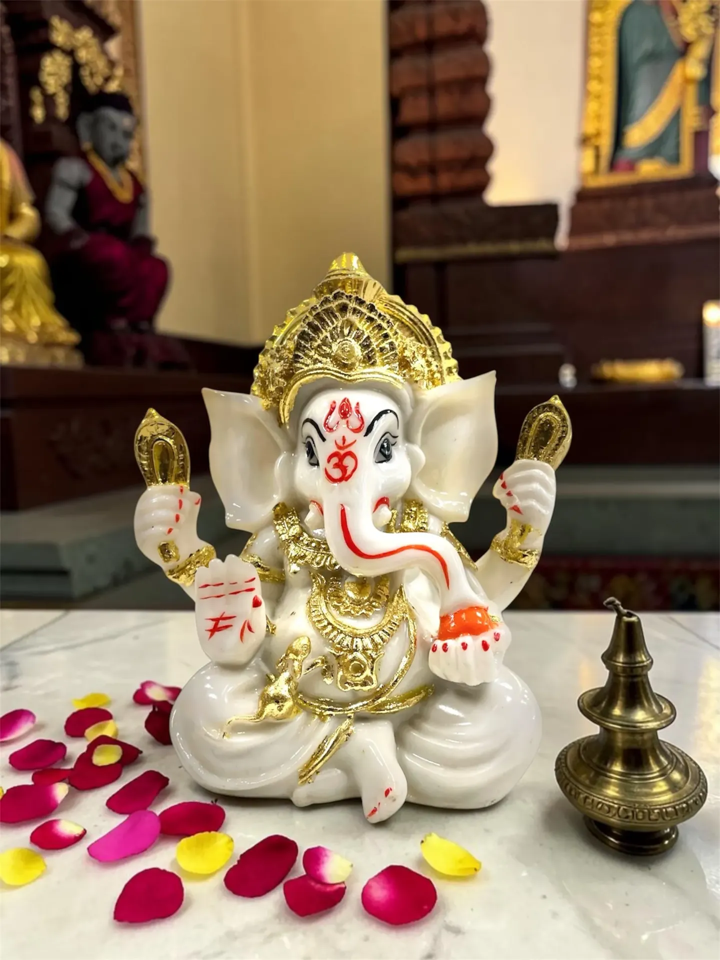 Marbel D. Gold Work Taj ganesh (l)